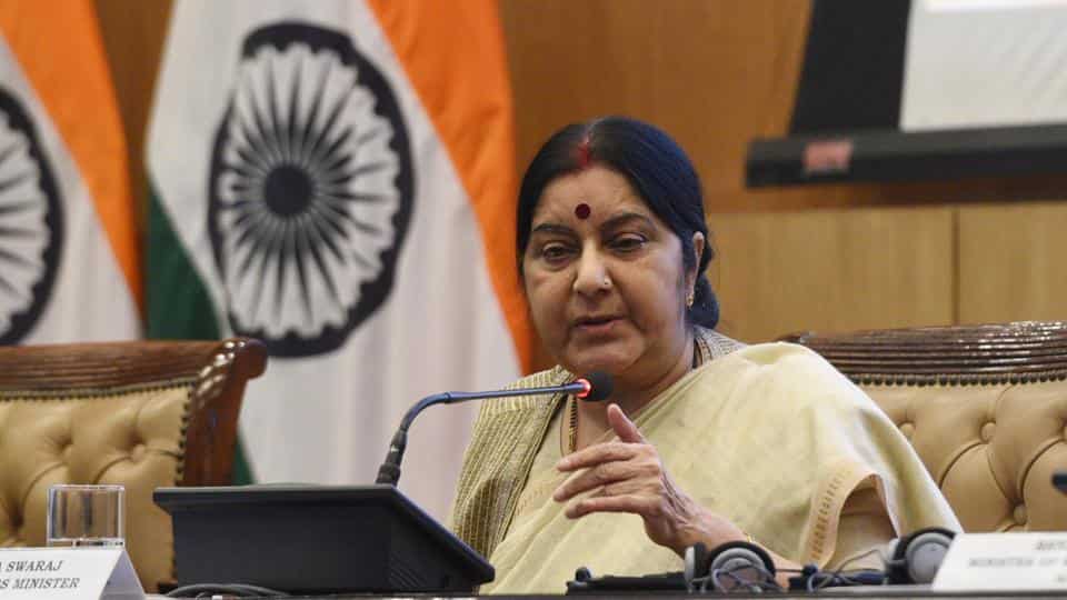 Sushma raised Pulwama terror attack