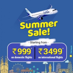 IndiGo offers 4-day Special Summer Sale- Today is the Last Date